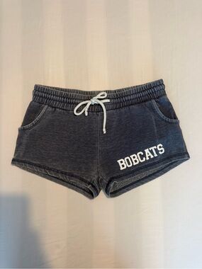boxercraft Heathered Blue Lounge Shorts with White Drawstring